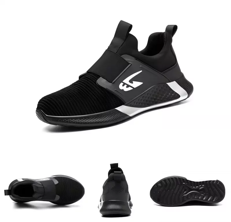 Basket de sécurité homme Deleventh RTX noir vue 3D